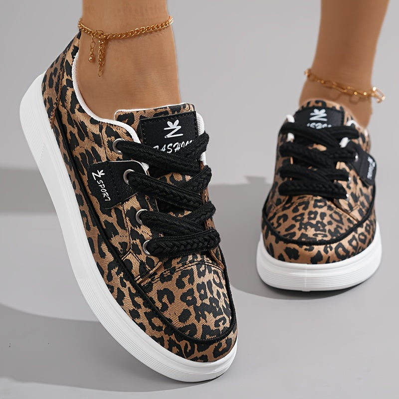 Women's Simple Sneakers, Casual Lace Up Outdoor Shoes, Women's Comfortable Low Top Shoes Plus Size