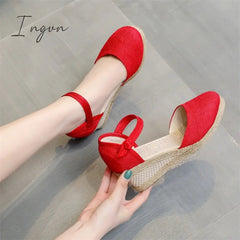 Ingvn - Espadrilles Wedges Woman Sandals Summer 2023 New In Ladies Comfort Casual Shoes Party Sandals Footwear Zapatillas Mujer Verano