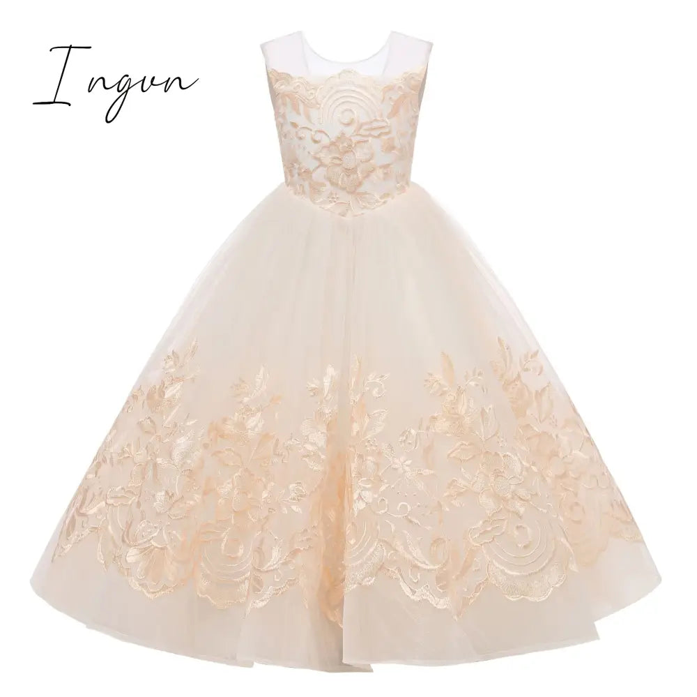Ingvn - Teen Girls Dresses for Party Wedding Ball Gown Princess Bridesmaid Costume Dresses for Kids Clothes Girl Children's Dresses