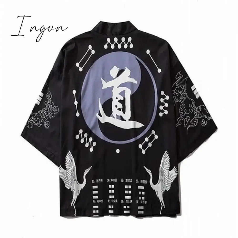 Ingvn - Kimono Cardigan Womens Tops And Blouses Japanese Streetwear Women Tops Summer Long Shirt Female Ladies Blouse Women Clothes