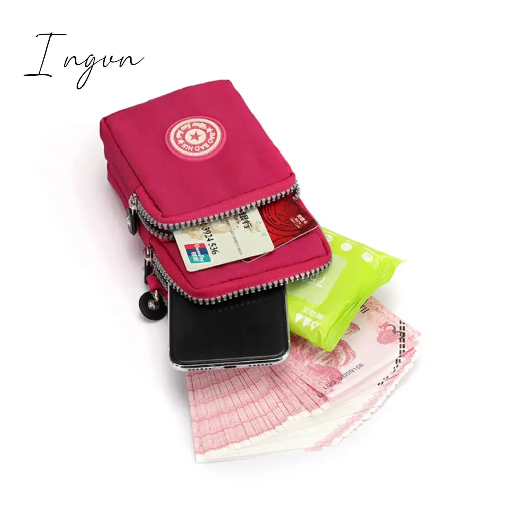 Ingvn - Shoulder Bag Nylon Women Mobile Phone Bag Mini Female Messenger Purse Lady Wallet Small CrossBody Bag Women Handbag Сумка Женска