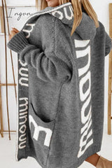 Ingvn - Casual Street Print Patchwork Hooded Collar Outerwear(3 Colors)