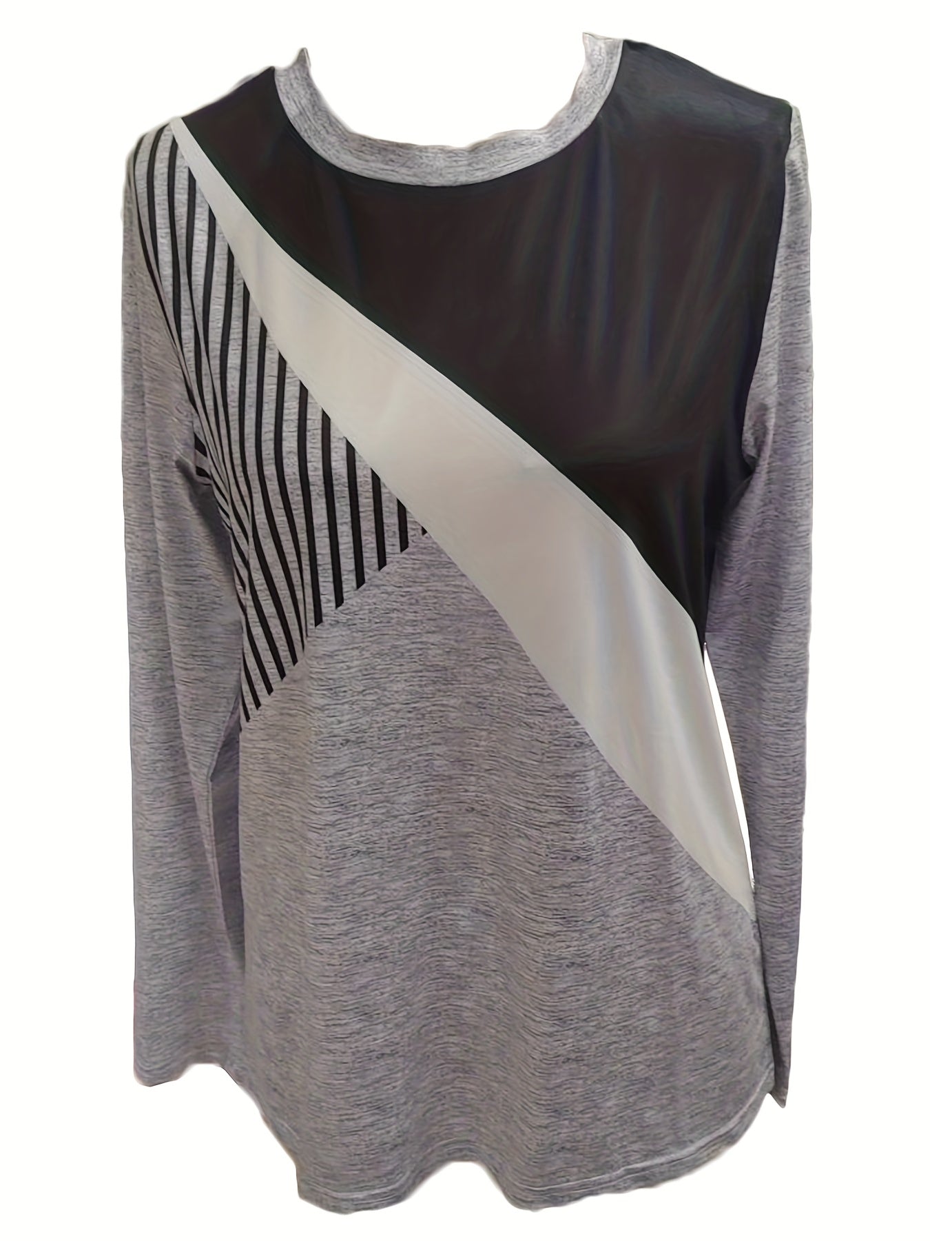 Vibrant Striped Color Block Long Sleeve T-Shirt - Ultra-Casual, Comfortable, and Versatile for Spring and Fall - Womens Fashion Essential