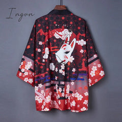 Ingvn - Kimono Cardigan Womens Tops And Blouses Japanese Streetwear Women Tops Summer Long Shirt Female Ladies Blouse Women Clothes