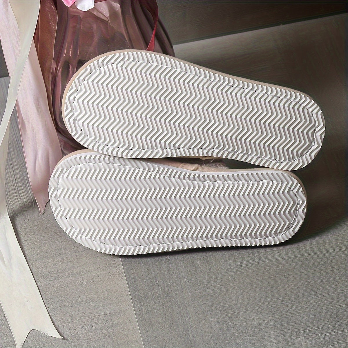 Ultra Cozy Plush Slippers - Soft, Warm, Closed-Toe, Fuzzy, Anti-Slip Sole, Indoor Shoes for Cold Winter Days - Perfect for Lounging Around the House