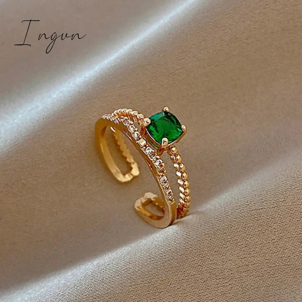 New Luxury Leaf Branch Shape Open Rings For Women Korean Party Exquisite Finger Ring Girls Minimalist Unusual Jewelry Gifts