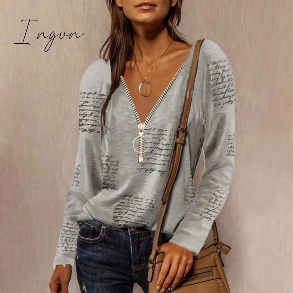 Ingvn - Summer Shirts For Women Fashion V Neck Patchwork Loose T Shirt Female Short Sleeve Top Ladies Tee Plus Size Shirt Pullover