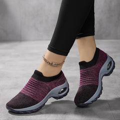 Lightweight, Air Cushion Mesh Sneakers - Stylish & Comfy Slip-on, Perfect for All Seasons & Walking