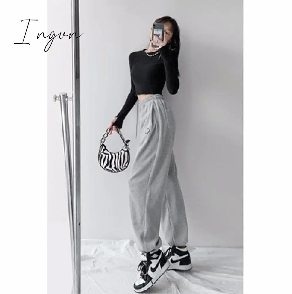 Ingvn - Smiley Embroidery Sweatpants