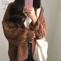 Ingvn - Warm Knit Sweater Cardigan