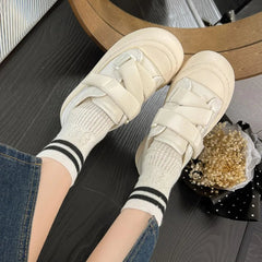 Ingvn  Women's Shoes Round Toe Cute Kawaii Female Footwear Pink High on Platform Cotton Cheap New Arrival  Urban Autumn Shoe Casual