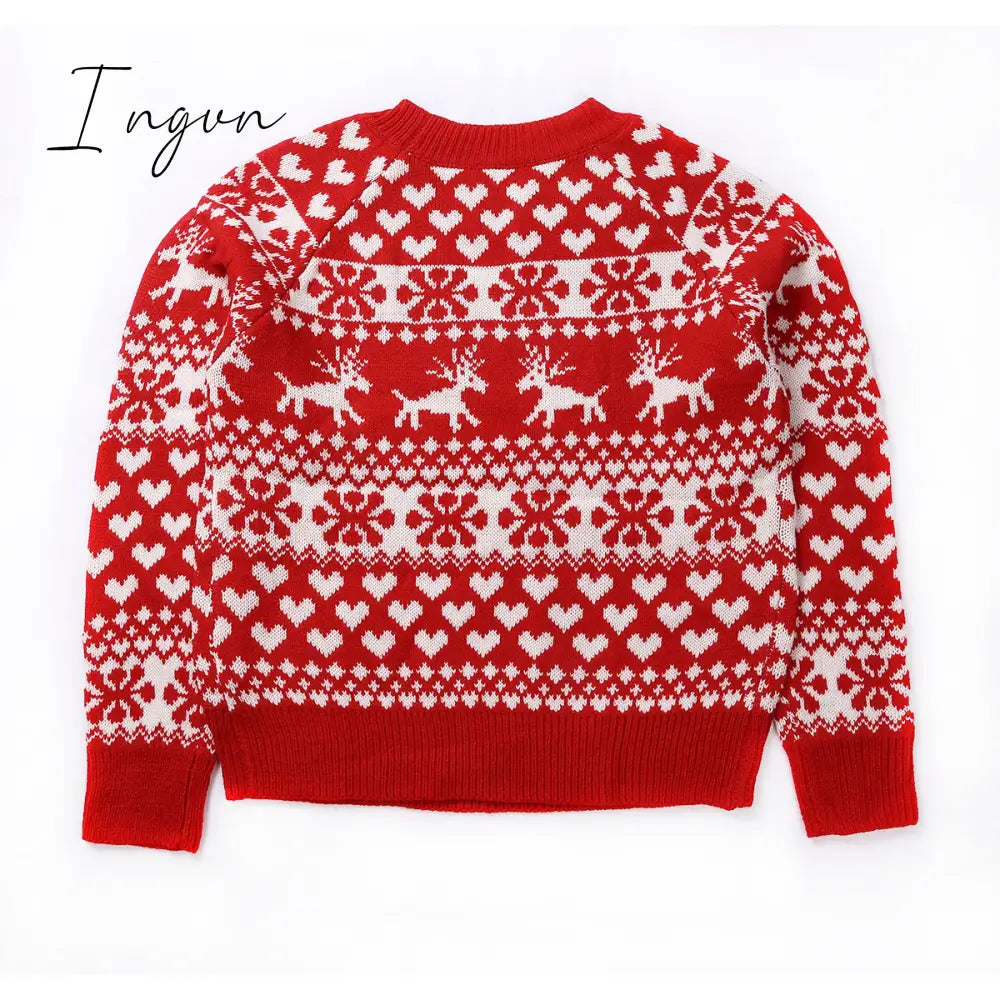 Ingvn - Fashion Autumn Winter Long Sleeve Loose Christmas Dresses Ladies Christmas Print A-line Mini Dress tops New Women