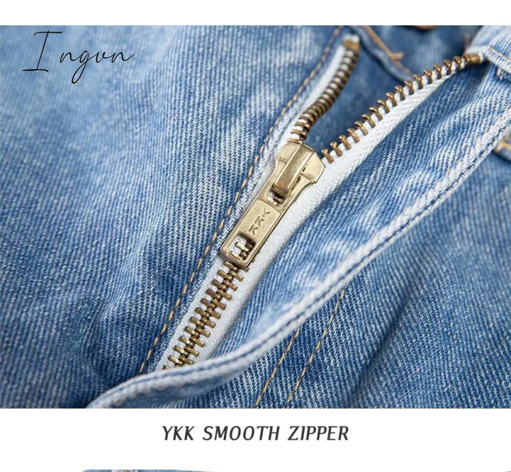 Ingvn - Harem Pants Vintage High Waist Jeans Woman Boyfriends Women's Jeans Full Length Mom Jeans Cowboy Denim Pants Vaqueros Mujer