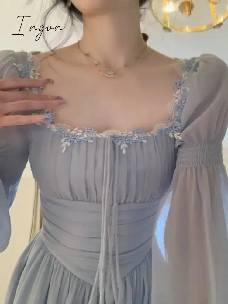 Spring Summer Women Fashion Elegant Casual Midi Party Dress Vintage A-Line Solid Chic Prom Wedding Vestidos Female Clothes Robe