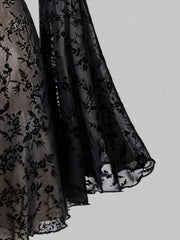 Long Sleeve Chic Off-Shoulder A-Line Dress for Women with Sexy Waist-Cinching, Tie Detail, Machine Washable