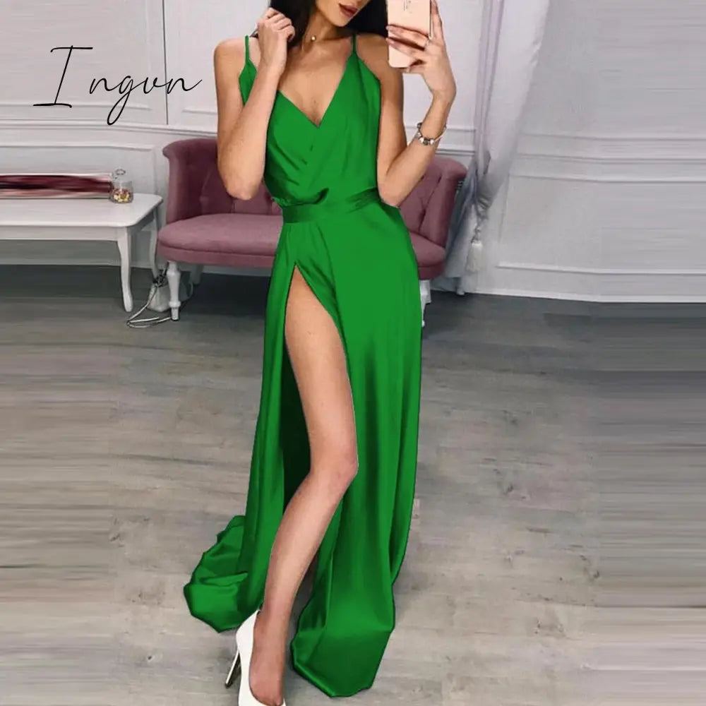 Ingvn - High Quality Women Dress Bow Elegant Wedding Party Dresses For Women Plus Size S-XXXL Women Clothing Adult Dress Vestidos