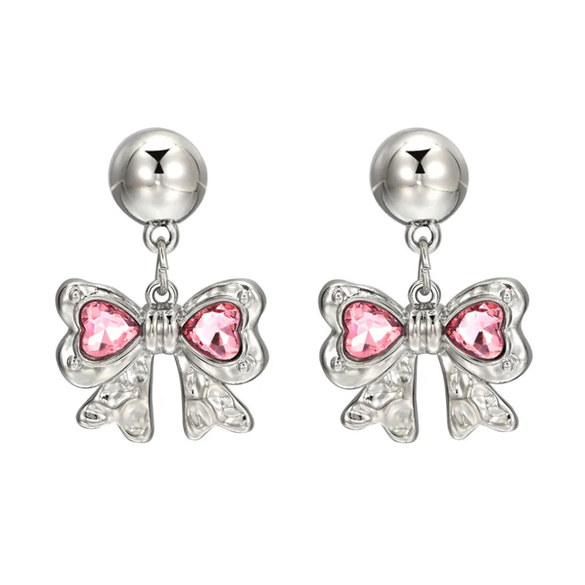 INGVN  Fashion Irregular Water Drop Earrings for Woman Retro Punk Hip Hop Sliver Color Metal Geometric Earrings New Jewelry Girls Gifts