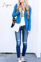 Ingvn -  Long Sleeves Buttons Design Cardigan(7 Colors)