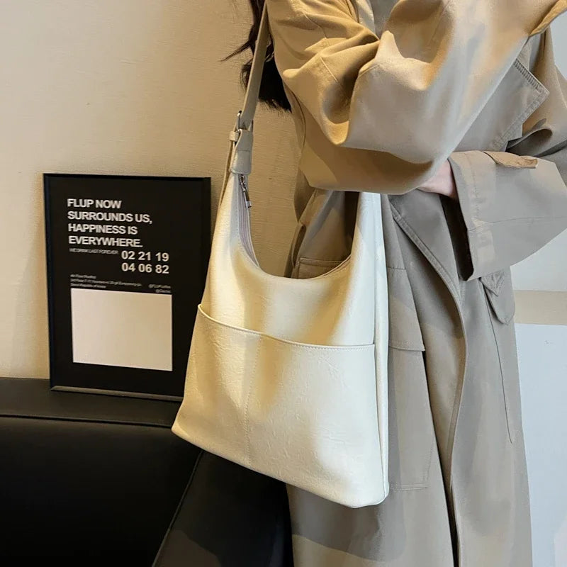 Ingvn  PU Casual Zipper Shoulder Bags Fashion High Quality Crossbody Bags for Women Large Capacity Free Shipping Bolsas Para Mujeres