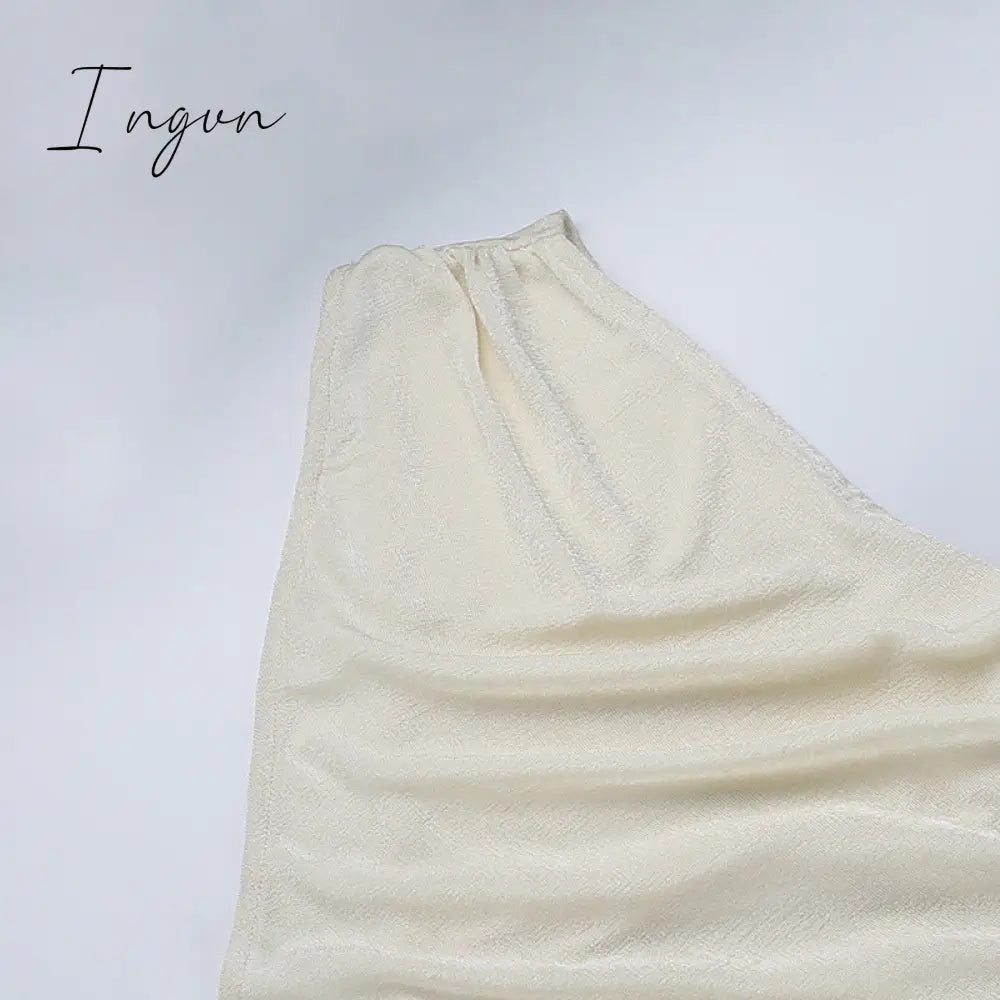 Ingvn - Sexy Asymmetric CutOut One Shoulder High Split Long Maxi Dresses for Women Fashion Party Vacation Outfits