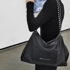 INGVN  Trendy High-capacity Simple Japanese Gym Bag Vintage All Match Y2k Aesthetic Women's Handbags Korean Casual Sports Shoulder Bags
