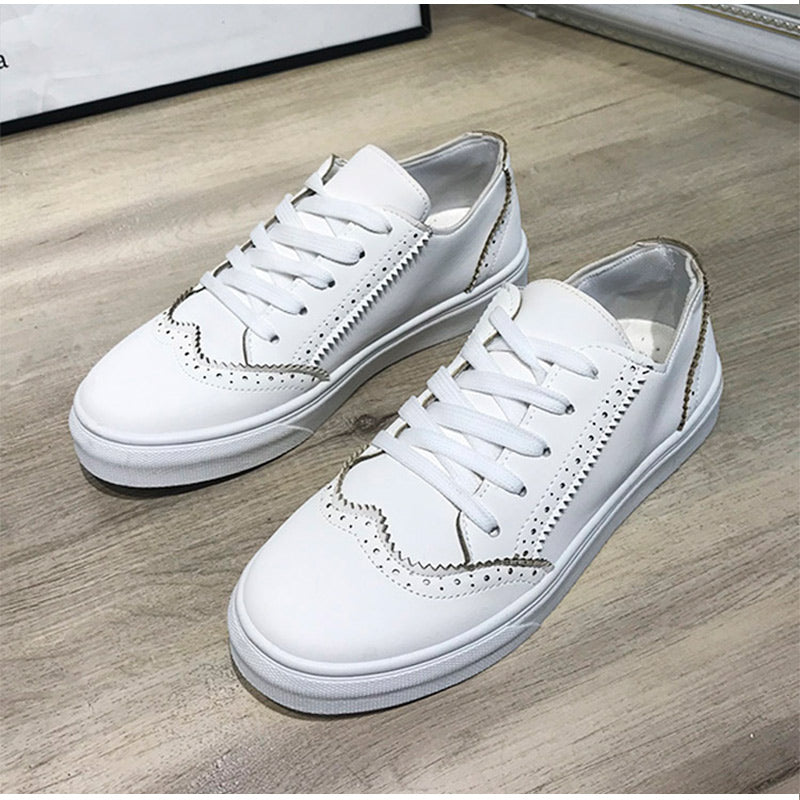 INGVN   Women's Sneakers Lace Up Ladies Flat Shoes for Women 2026 Autumn Vulcanized Shoes Comfort Fashion Woman Flats Shallow New