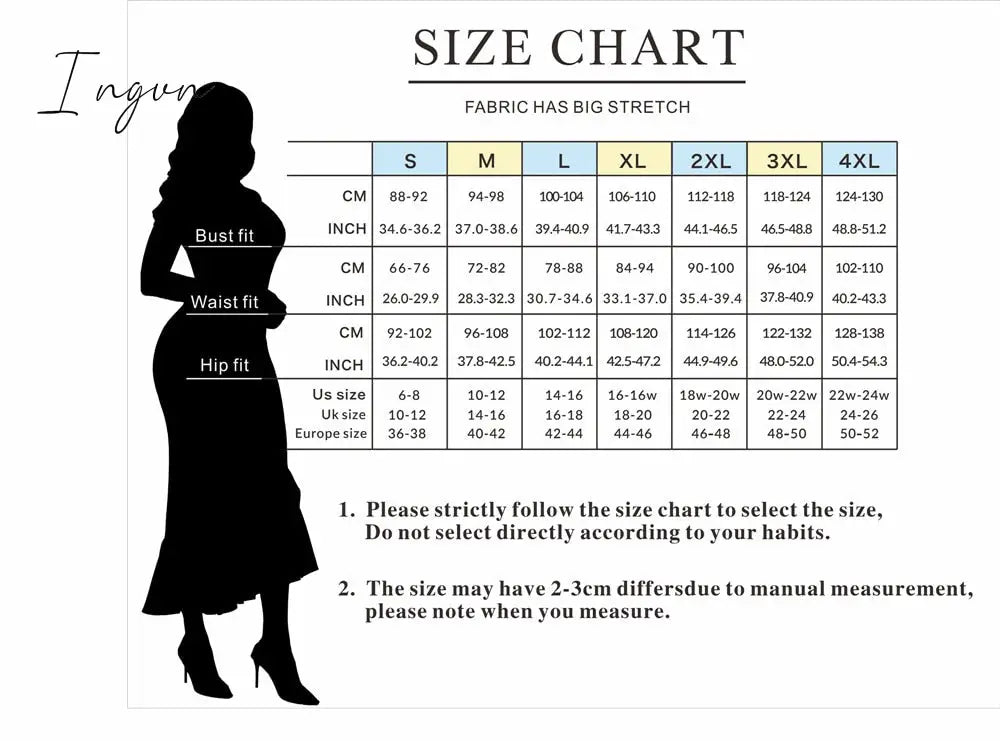 Ingvn - Women Bodycon Party Dress Long Flare Sleeves Cold Shoulder Ruffles Bowtie Elegant Slim Evening Birthday Event Robes Female 4XL