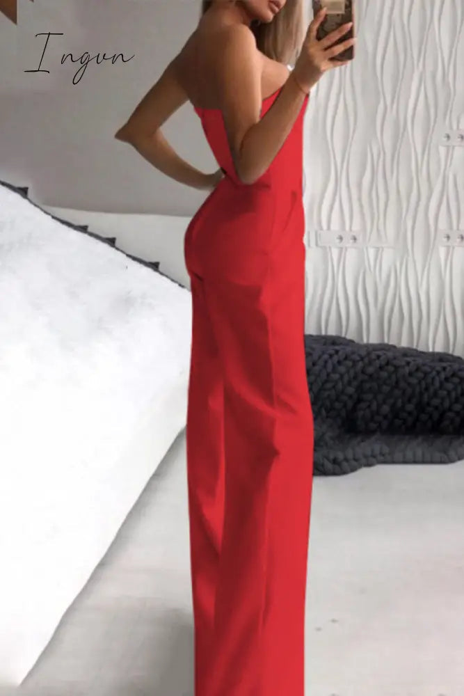 Ingvn - Casual Solid Color Regular Jumpsuits(3 Colors)