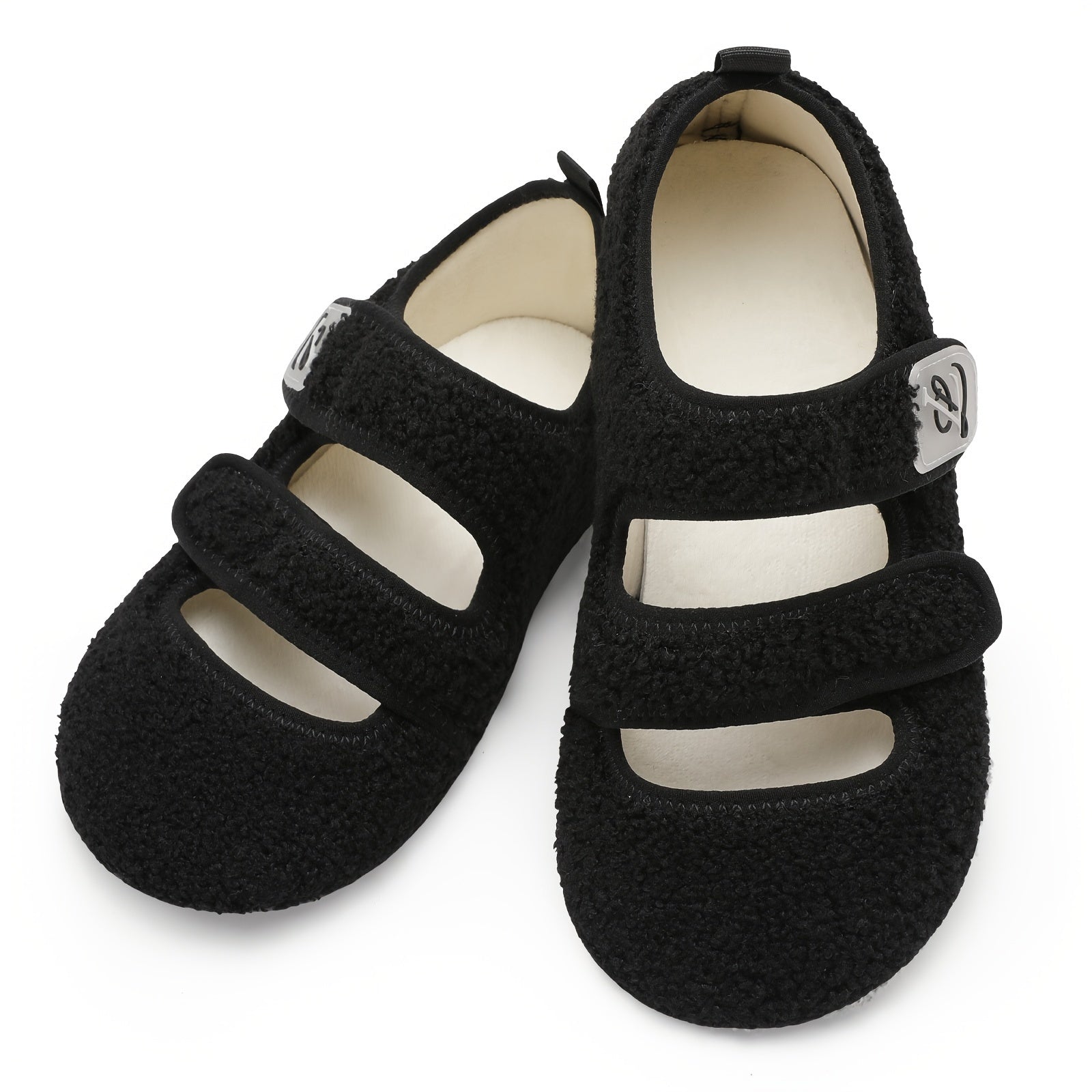 Cozy Wide Fit Slippers for Women - Soft, Lightweight, Non-Slip Rubber Sole, Hook-and-Loop Fastener, Breathable Fabric Upper, EVA Insole, Perfect for Indoor/Outdoor Use in Fall Season