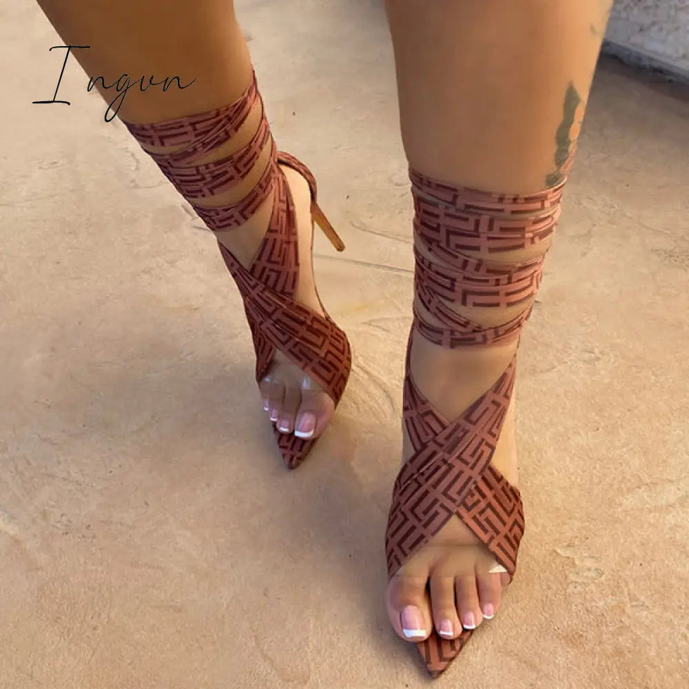 Ingvn - Wrap Up Single High Heel Dress Shoes