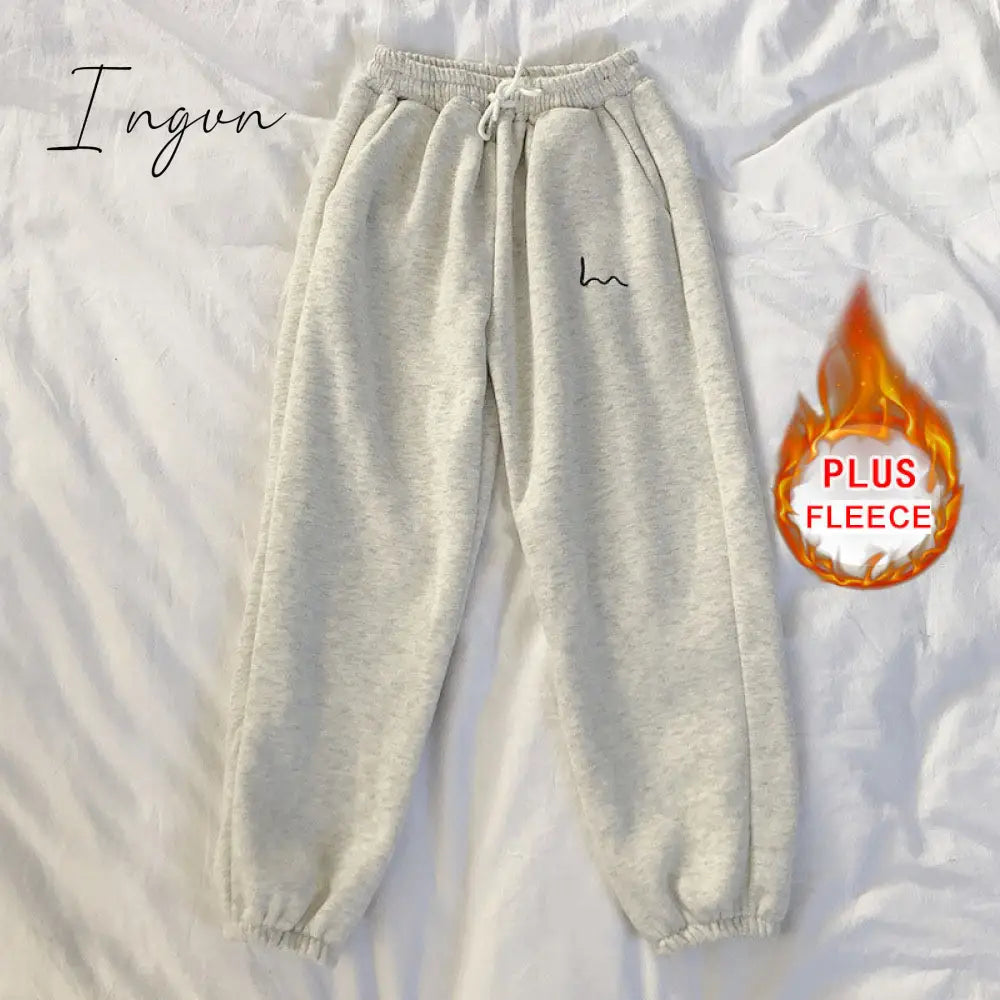 Ingvn - Smiley Face Embroidery Sweatpants