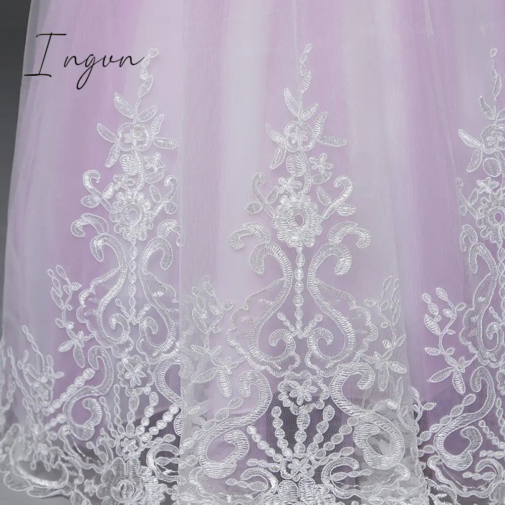 Ingvn - Red Girl Lace Embroidery Christmas Birthday Party Dress Flower Wedding Gown Formal Kids Dresses For Girls Teen Clothes 6 14 Yrs