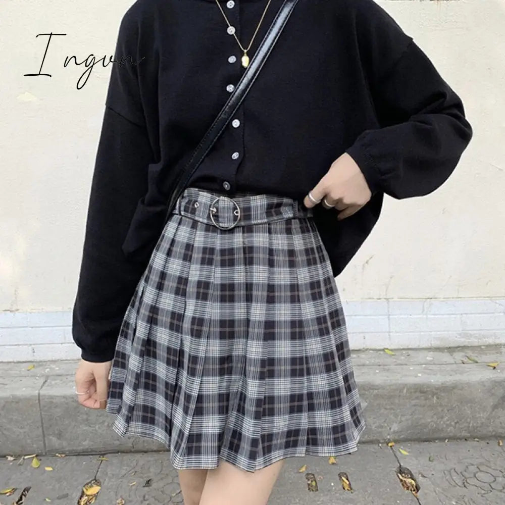 Ingvn - 90s Plaid Skirt