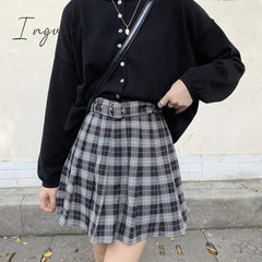 Ingvn - 90s Plaid Skirt