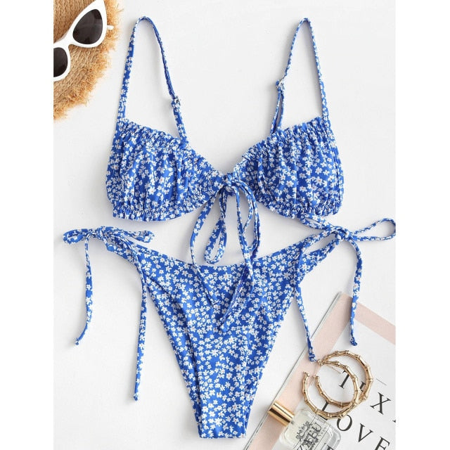 New style summer Women sexy Push-Up Padded Bra Swimsuit Beachwear stroje kapielowe damskie Bikini 2 piece Set Swimwear
