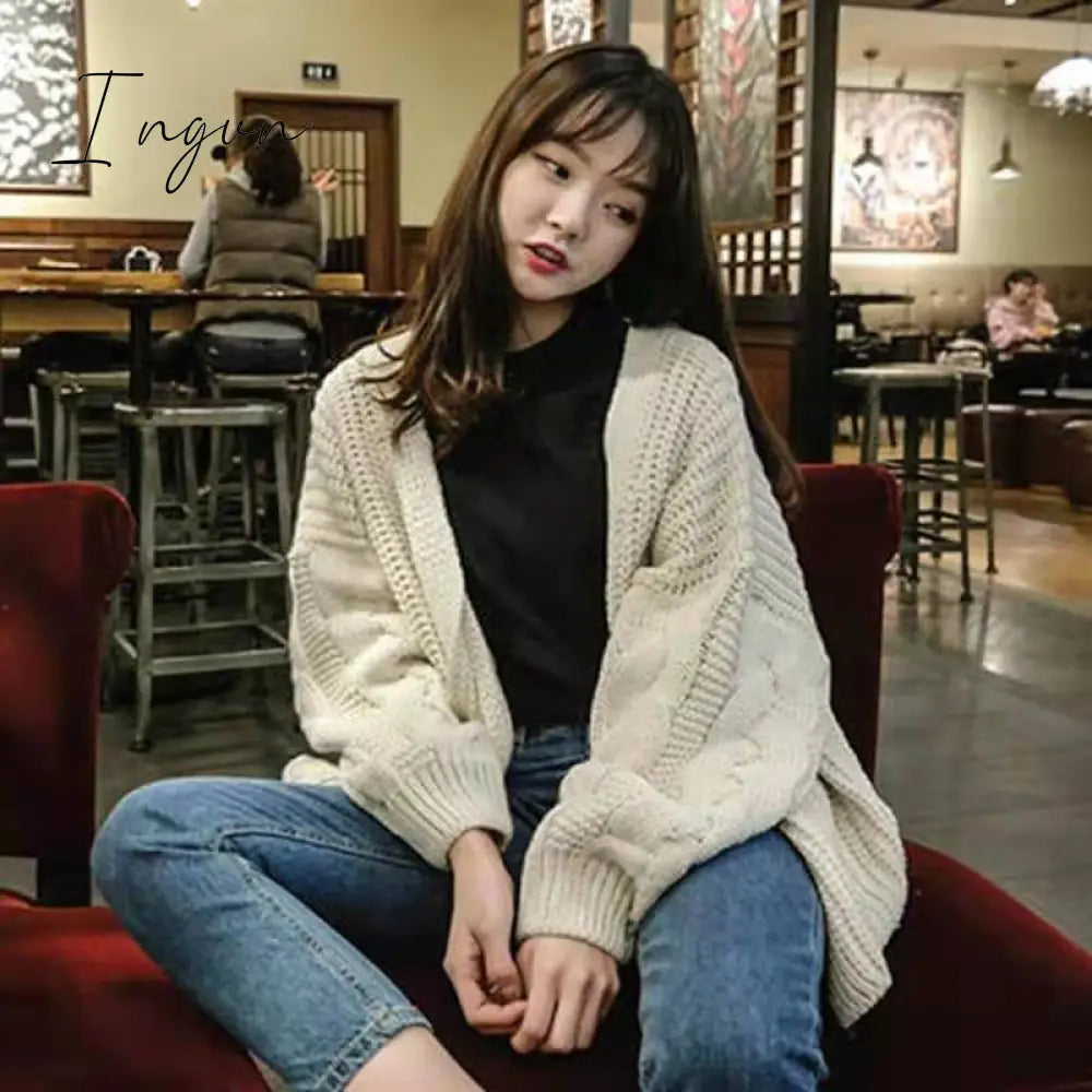 Ingvn - Warm Knit Sweater Cardigan