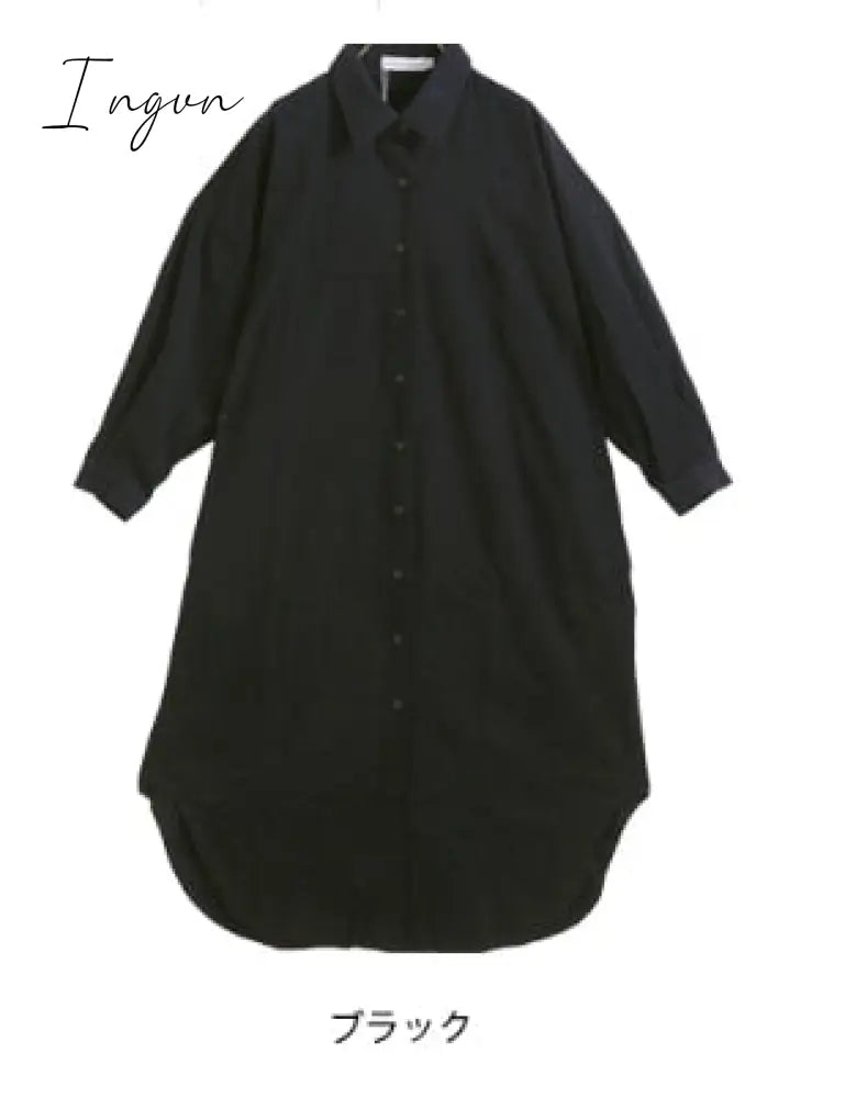 Ingvn - S-2XL Plus Size Summer Shirt Dress Evening Kaftan Vintage Dress Party Oversize Long Beach Women Dresses Robe Vestido Maxi