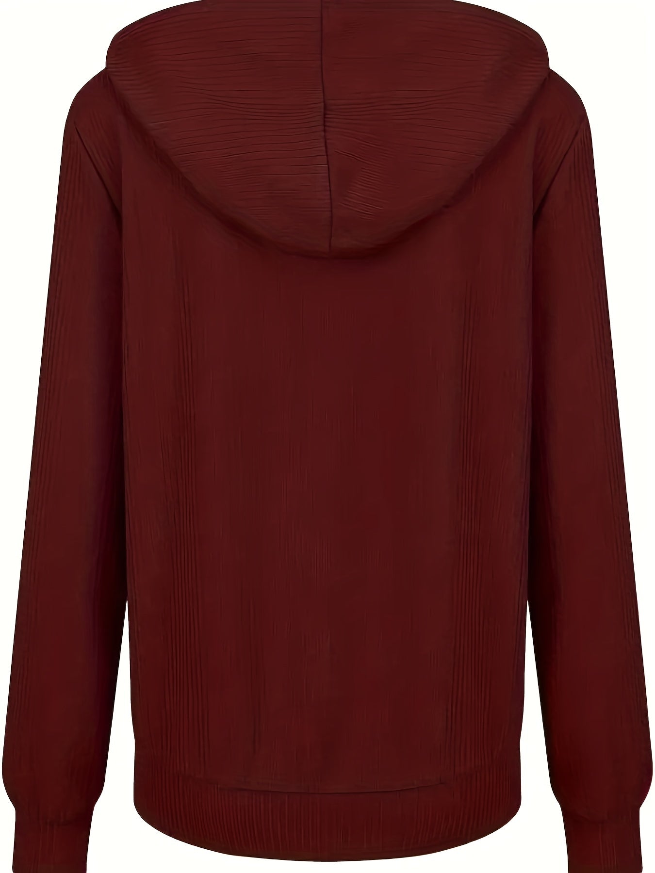 Zip Up Drawstring Hoodies, Casual Soldi Long Sleeve Sweatshirt, Women's Clothing