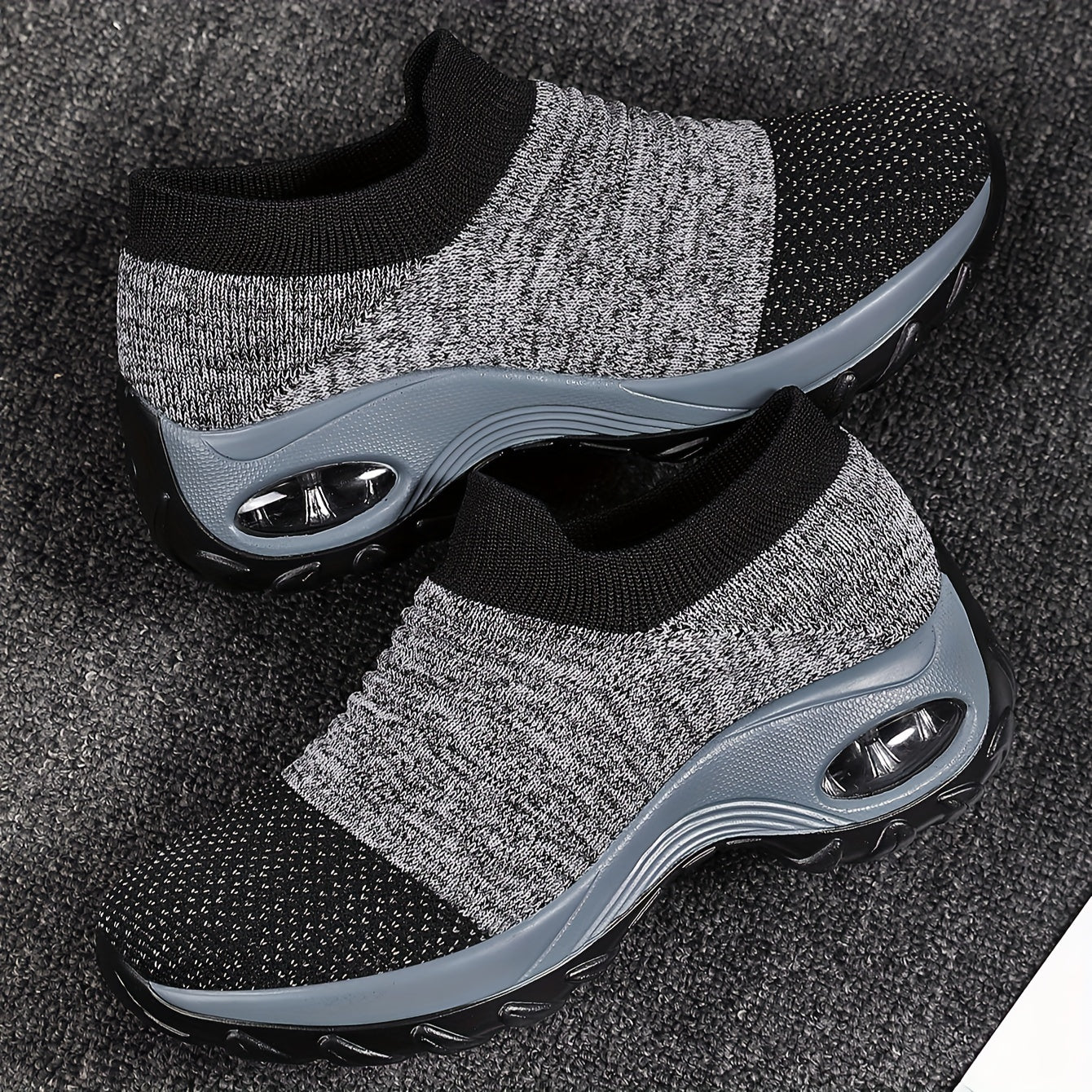 Lightweight, Air Cushion Mesh Sneakers - Stylish & Comfy Slip-on, Perfect for All Seasons & Walking