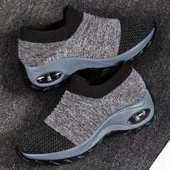 Lightweight, Air Cushion Mesh Sneakers - Stylish & Comfy Slip-on, Perfect for All Seasons & Walking