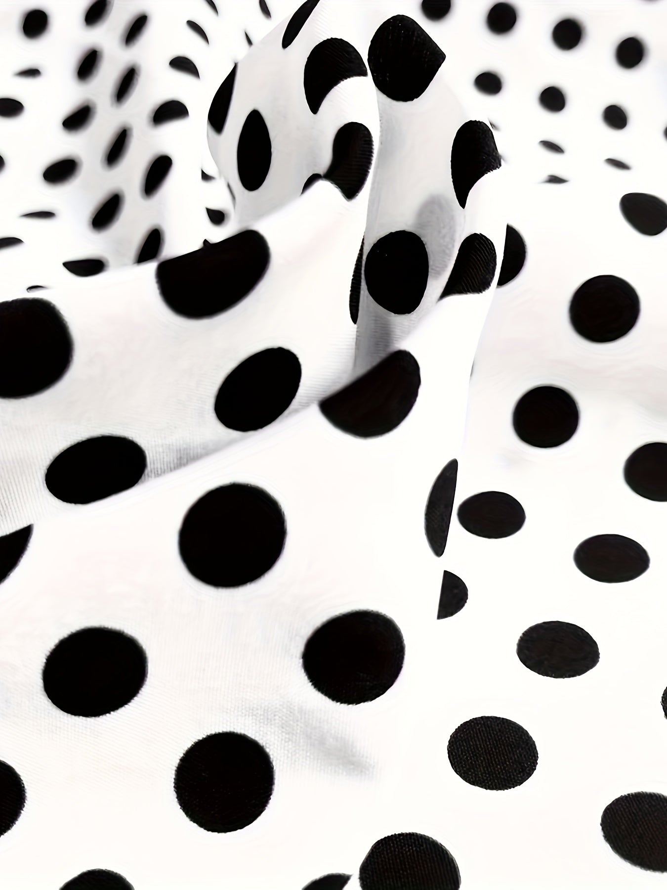 Chic Polka Dot Print Mock Neck Long Sleeve Mini Dress - Fashionable & Flattering Womens Clothing for Everyday Chic Style