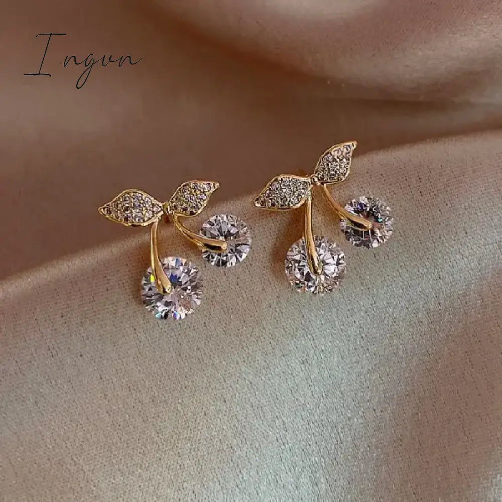 Hot Sale Exquisite Luxury Zircon Stud Earrings For Women AAA Zircon Shiny Rhinestone Geometrical Earring Party Wedding Jewelry