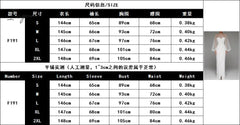 Ingvn - Evening Dress Long Puff Sleeve White Gray Formal Dress Split Fork O-neck Party Prom Dress High-Waist Elegant Robe De Soriee