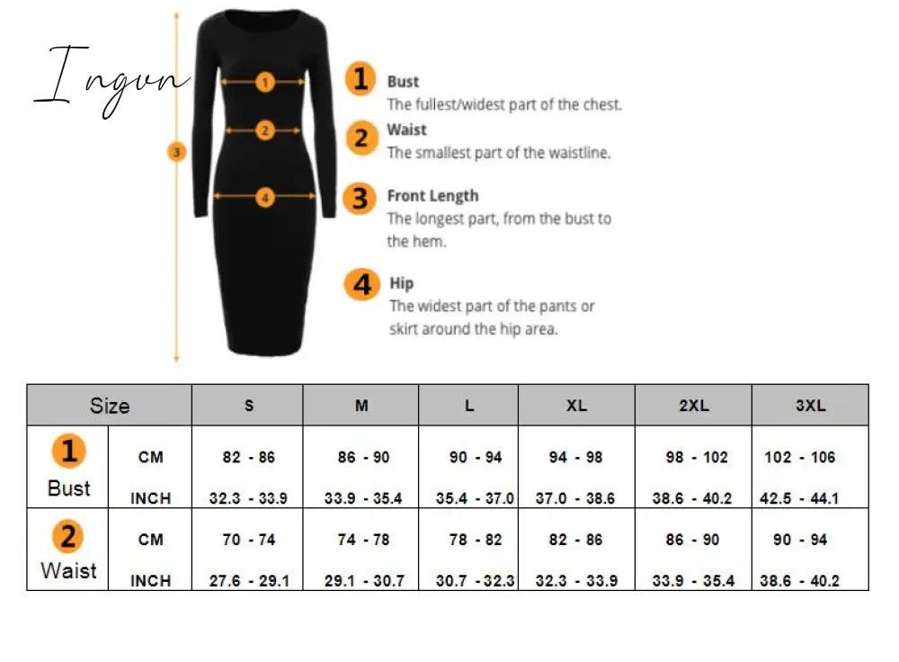 Ingvn - Women Pleated Dresses High Waist Short Sleeves A Line Modest African Office Ladies Work Wear Date Elegant Classy Robes Vestidos