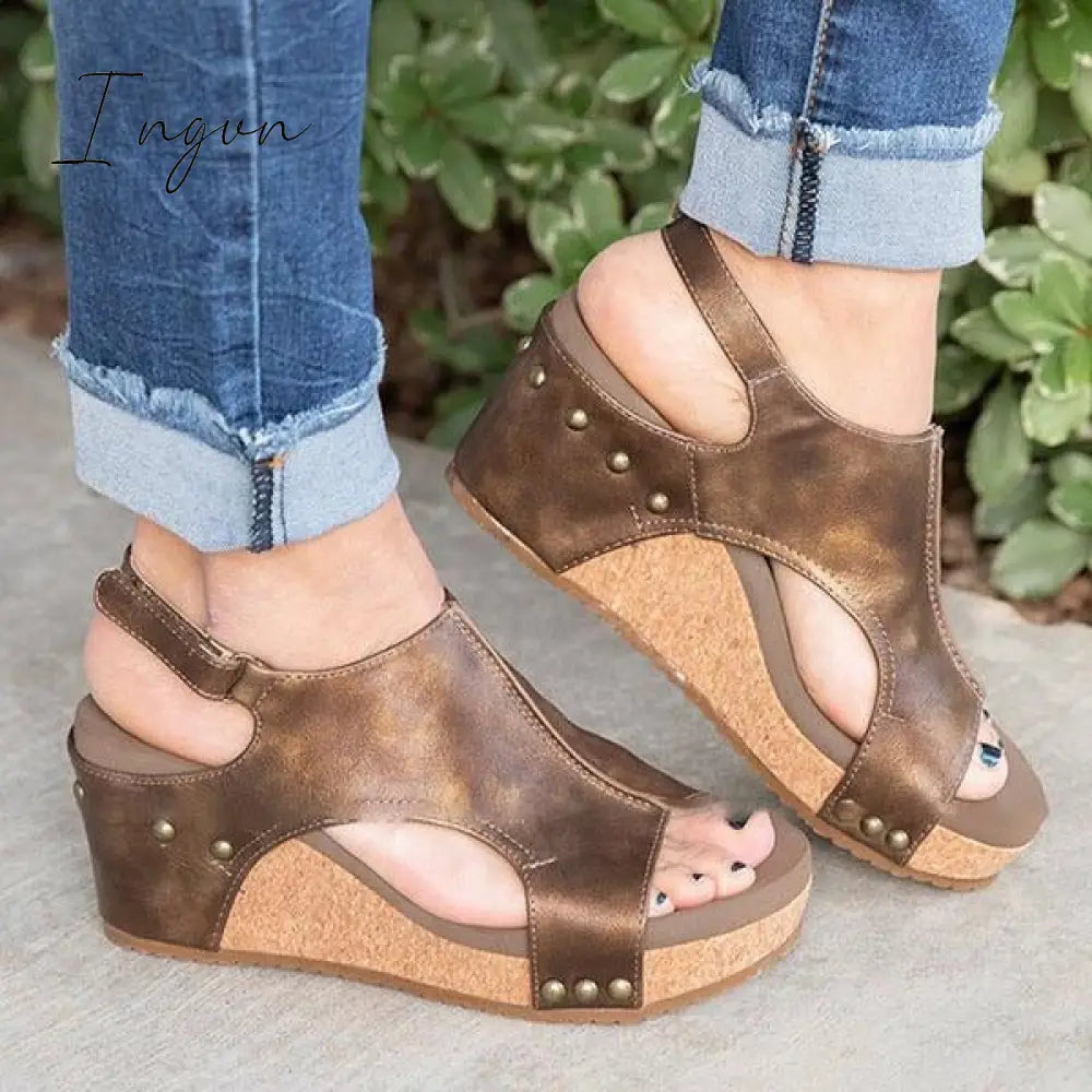Ingvn - Women Fashion Comfy Wedges