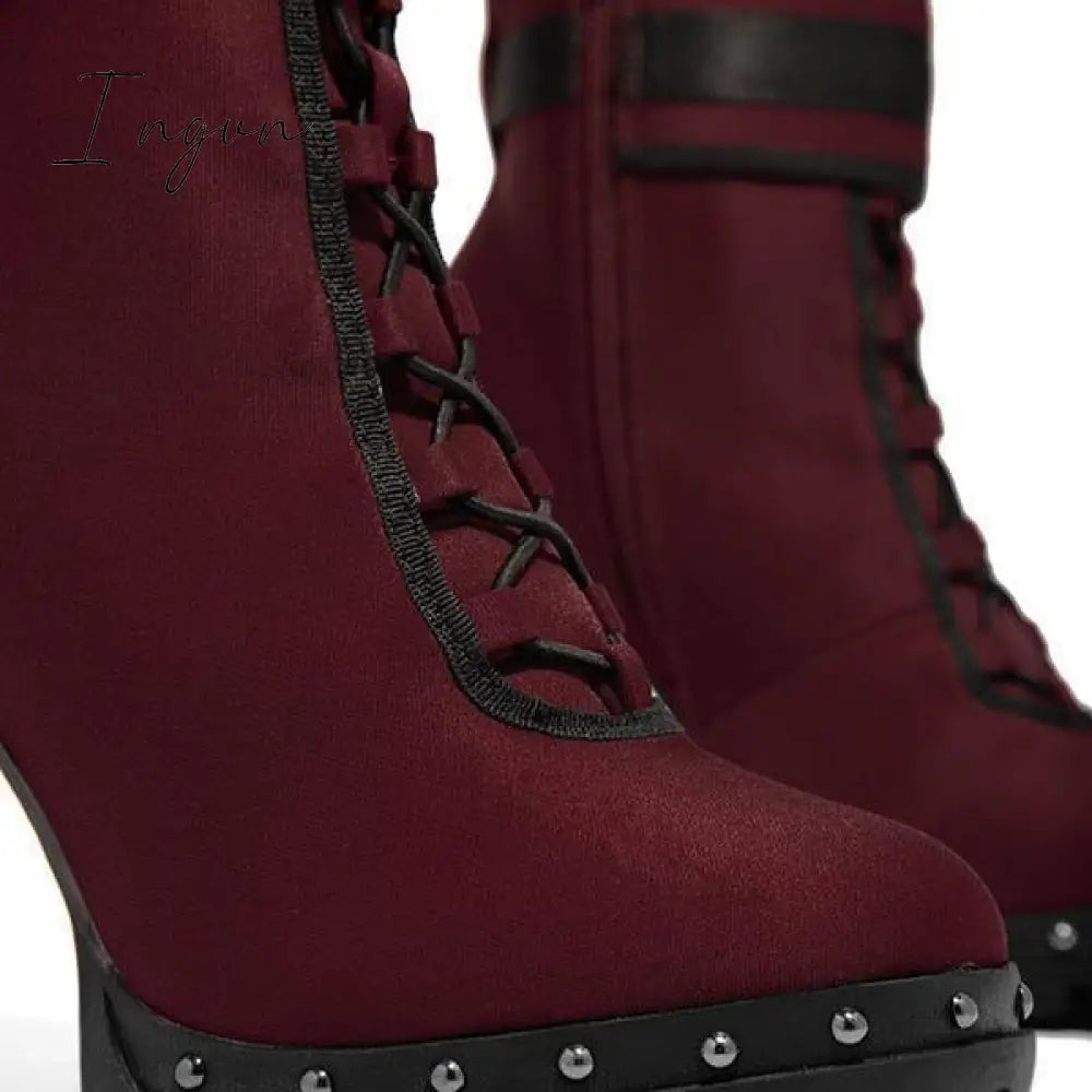 Ingvn - High Heel Comfy Boots