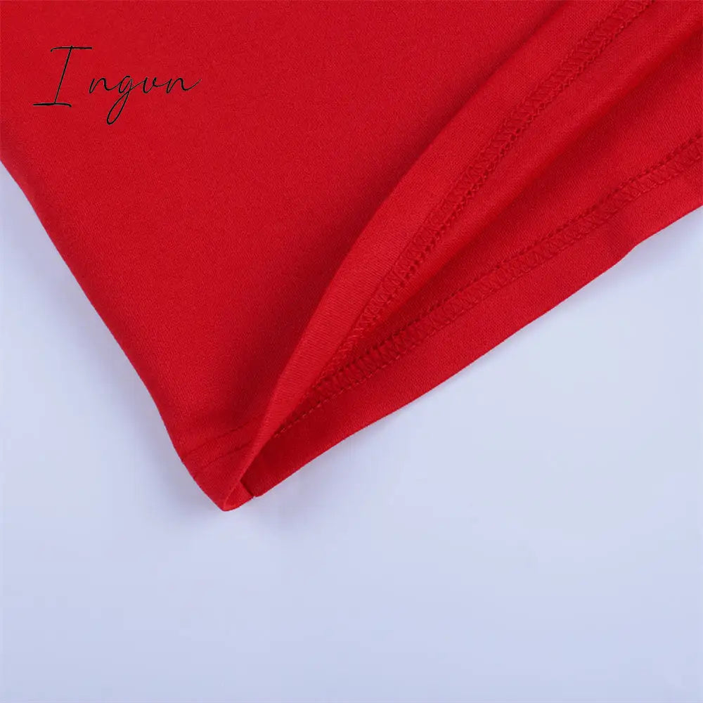 Ingvn - Elegant Dresses for Women Summer One Shoulder Maxi Dress Bodycon Sexy Black Long Fomal Wedding Evening Party Dress Fashion
