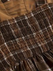 [Targeted Style]Plaid Long Dress