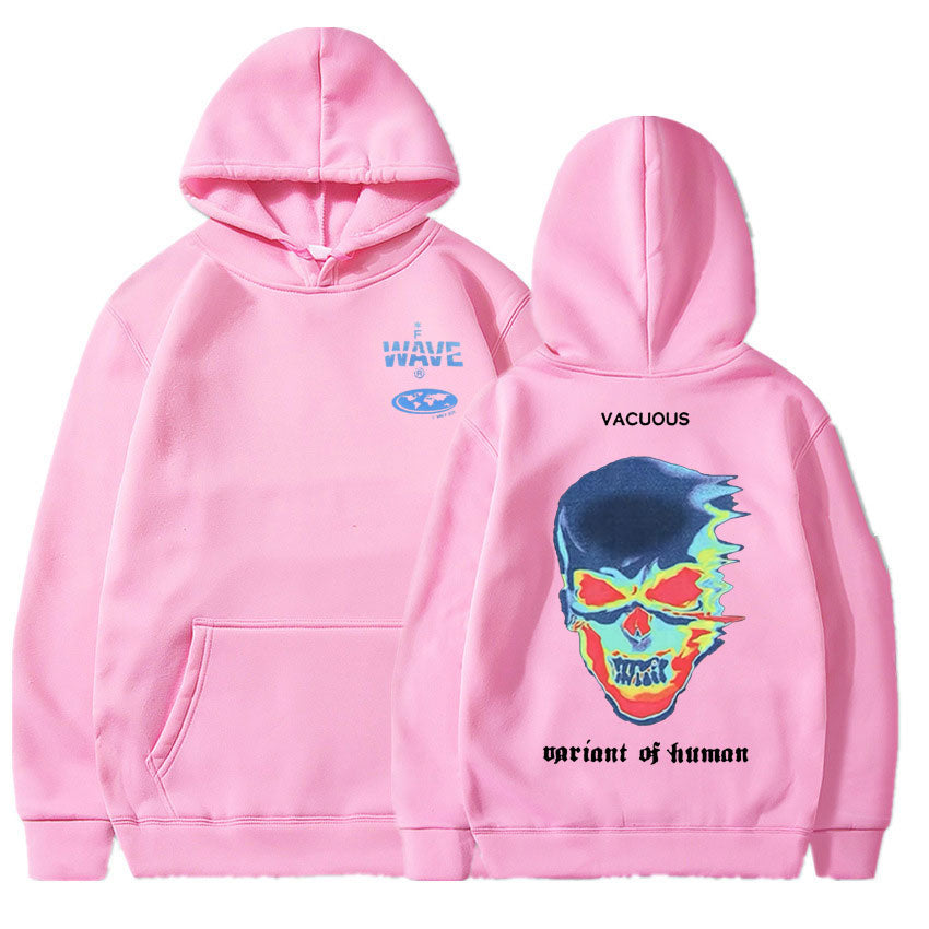 Voguable Hot Sale Fashion Creativity Design Skeleton Graphic Print Hoodie Men Women Fleece Cotton Hoodies Man Hip Hop Style Sweatshirt
