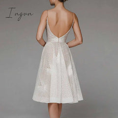 Ingvn - Sexy Slip Backless Embroidered Midi Dresses for Women Summer Elegant Luxury Evening Guest Wedding Long Formal Party Dress